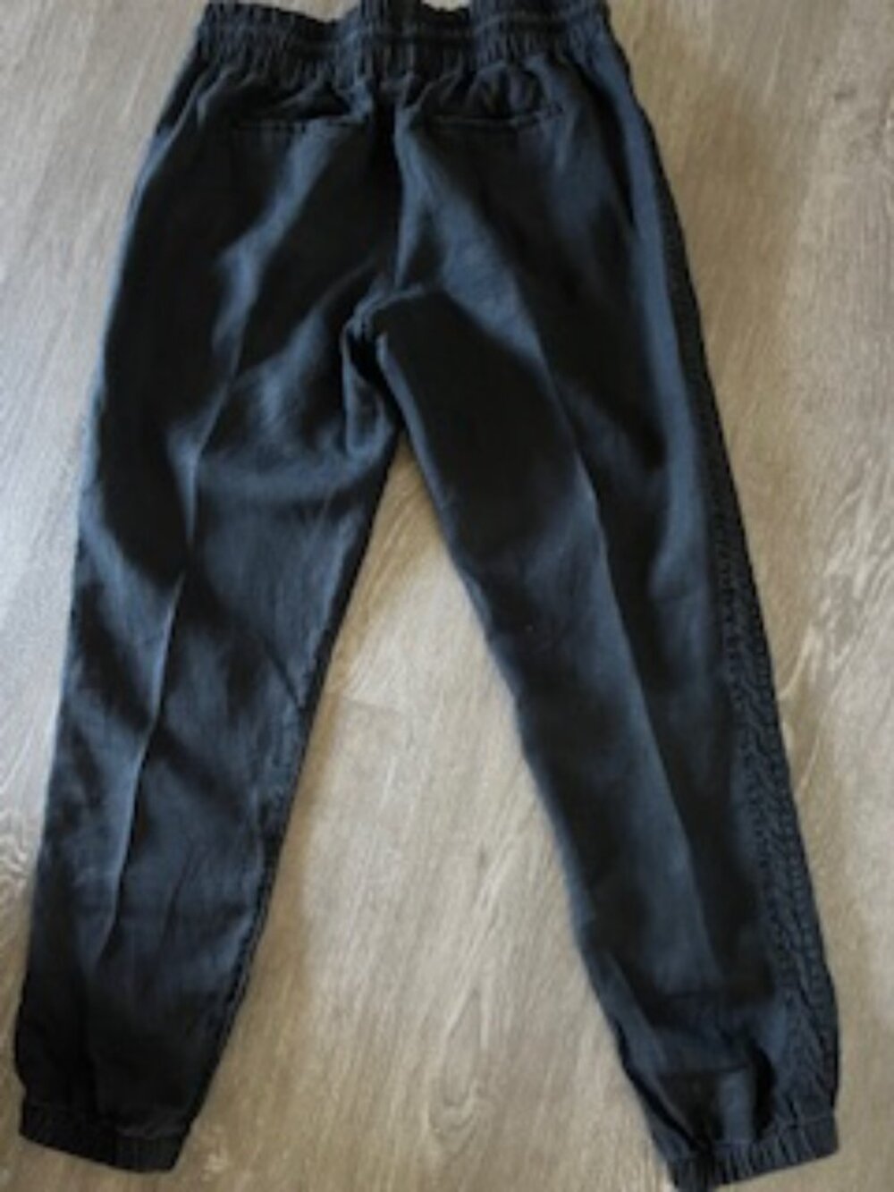 🧡3/15 Athleta Linen Black Joggers Women's 4 - Picture 5 of 10
